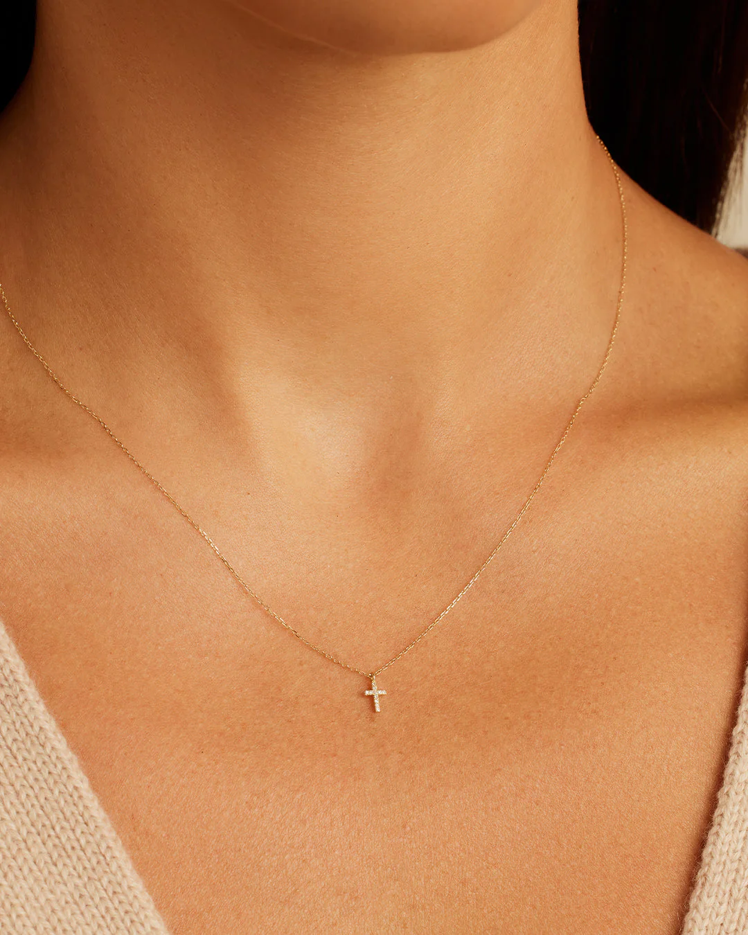 Diamond Cross Necklace 2
